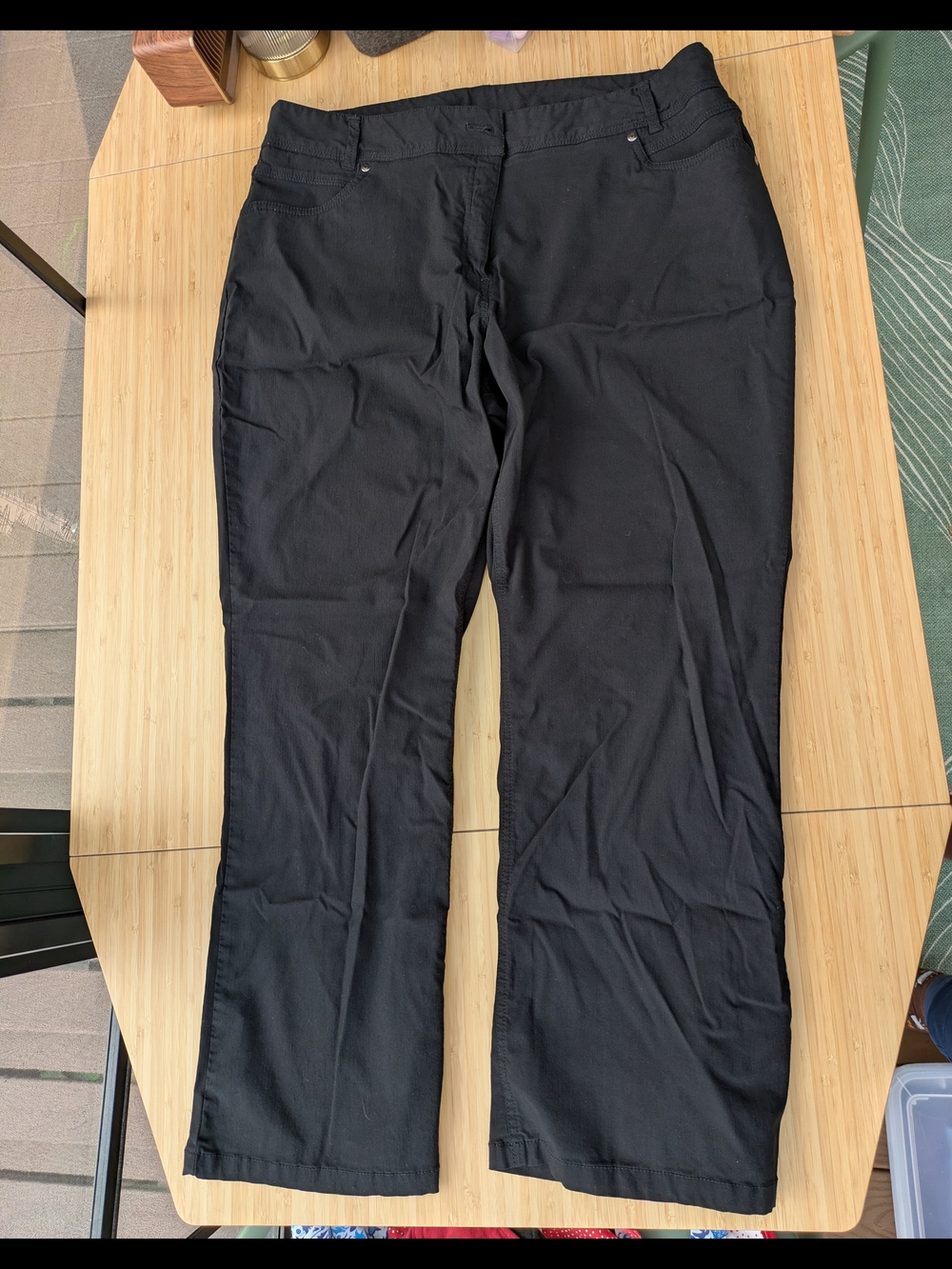 Penningtons Black Straight-Leg Chinos